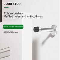 Door Buffer  Useful Easy Installation Thickened Panel  Stainless Steel Anti-Impact Door Buffer Home Supply Door Hardware Locks