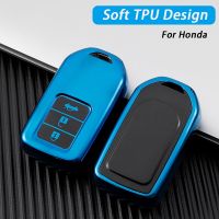 [More Suitable] Soft TPU Remote Car Key Case สำหรับ Honda Fit Lucky Vezel City Civic Jazz BRV BR V HRV HR V Shuttle Gp8ผู้ถือเชลล์พวงกุญแจ