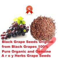 GRAPE SEEDS เมล็ดองุ่นเมล็ดพันธุ์ธรรมชาติ 100% จากองุ่นดำ - 100 กรัมแพ็ค