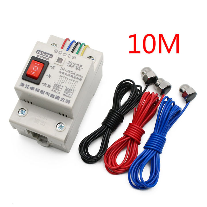 df-96dk-automatic-water-level-controller-switch-10a-220v-tank-liquid-level-detection-sensor-porbe-water-pump-controller-control
