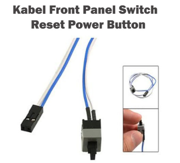 Kabel Front Panel Switch Reset Power Button for PC CPU Mainboard
