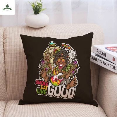 [สินค้าพร้อมจัดส่ง]⭐⭐ปลอกหมอน ลายกัญชา/ Pillow Case Weed design 420[สินค้าใหม่]จัดส่งฟรีมีบริการเก็บเงินปลายทาง⭐⭐