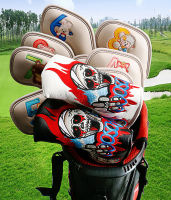 ปลอกหุ้มหัวไม้กอล์ฟ Putter L ลาย Skull Fire (CVP003) COVER Putter L มีสีขาวและสีดำ ให้เลือก สินค้ามีพร้อมส่ง