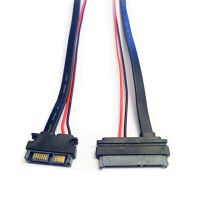 สายสายต่อ Sata SATA 22ขาชาย13pin หญิง/13pin ชาย22pin หญิงข้อมูลสายไฟอะแดปเตอร์-30ซม.