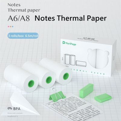 ☢◐♚ Peripage Thermal Paper Roll 57mm For Mini Portable Printer Color Sticker Label Receipt Photo Paper Safe Free BPA Smooth Printing
