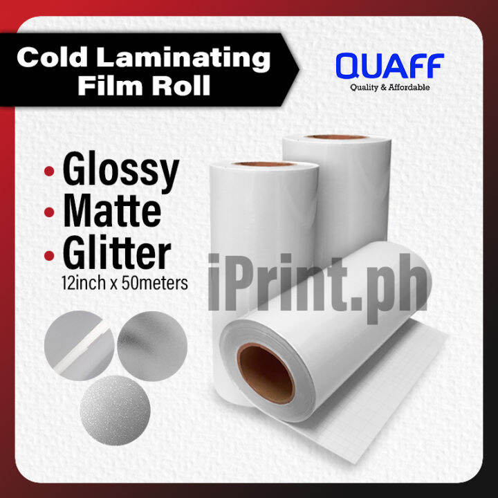 iPrint QUAFF Cold Laminating Film Roll 12 inches x 50 meters