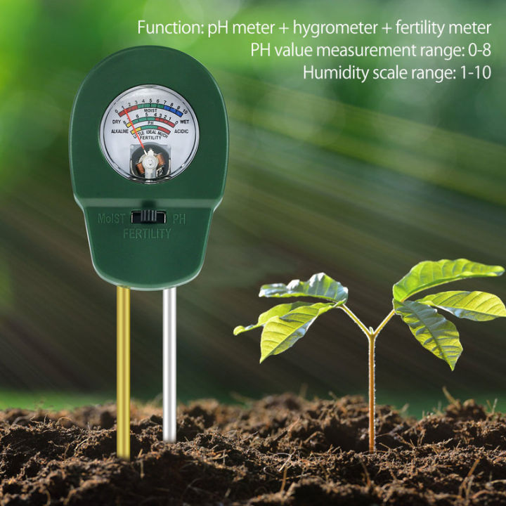 Lawrencep Chris 3 in 1 Precision Soil Tester PH Moisture Fertility