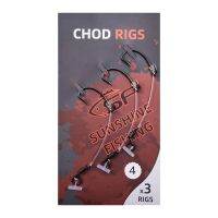 SF Carp Fishing Ready Tied Chod Rigs with Size 8 Ring Swivel Long Barbed/Barbless Hook 4 6 8 3Pcs/Pack