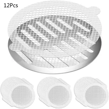 15 Pack Disposable Shower Drain Hair Catcher Waterproof Shower Drain Mesh  Sticker Hair Traps Stopper for Kitchen Bathroom Bathtub