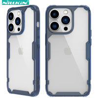 Nillkin ธรรมชาติเคส TPU Pro สำหรับ iPhone 14 Pro Max, TPU + PC ซิลิโคนนิ่มใสฝาหลังโทรศัพท์สำหรับ iPhone 13 14 Plus hixuanyazhuangx