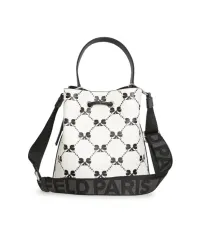 KARL LAGERFELD PARIS Adele Double Top Handle Satchel Crossbody