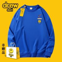 gok054j4 Drew Co-Branded 2022 เสื้อกันหนาวแขนยาวลําลอง ทรงหลวม สไตล์สตรีท เหมาะกับฤดูใบไม้ร่วง สําหรับผู้ชาย และผู้หญิง