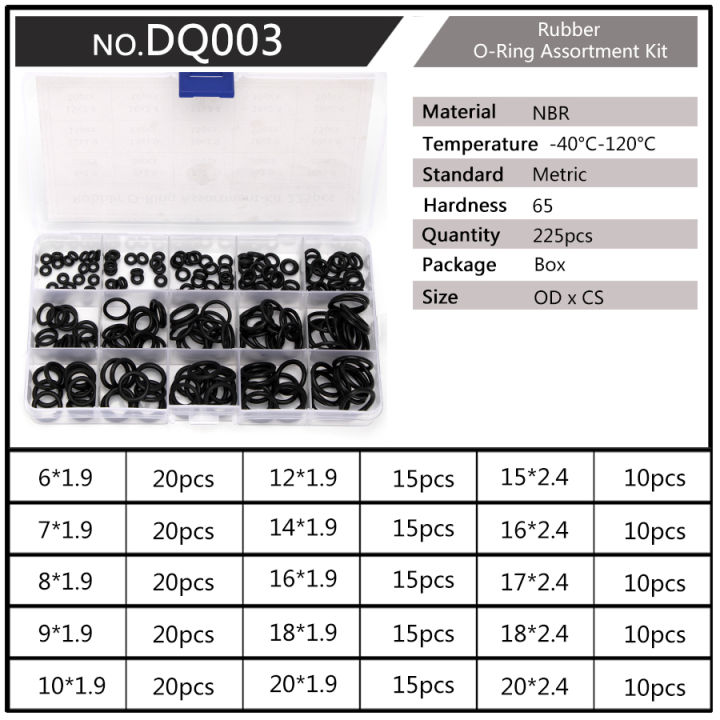 2023-nbr-rubber-gasket-replacements-sealing-o-rings-durable-socket-black-15-sizes-available-o-rings-200pcsset-dq001
