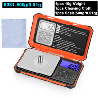 NEWACALOX 500gx0.01g Mini Precision Electronic Scale 0.01g Portable Jewelry Gold Scales Professional Banlance Weight Tools