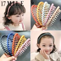 17MILE Simple Solid Color Broken Hair แถบคาดศีรษะคงที่สำหรับผู้หญิง Wash Bath Headbands เครื่องประดับผม