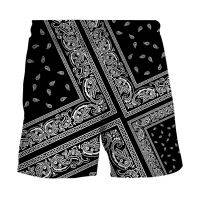 Fashion 3d Geometric Swirl Digital Printing Beach Pants Sweatpants Loose Shorts Plus Size