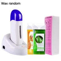 【CW】 Professional Roller Depilatory Wax Kit Hair Removal Waxing Heater Machine Roll-On Paper Body Epilator