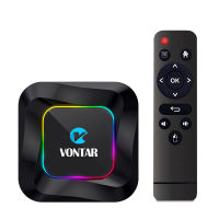 VONTAR R3 RGB TV 4 + 64G Box Rockchip รองรับ RK3528วิดีโอ8K แอนดรอยด์13 BT5.0 Wifi6รองรับ Google เสียงอินพุตกล่องสมาร์ททีวีตั้งกล่องด้านบน