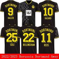 เสื้อกีฬาแขนสั้น ลายทีมชาติฟุตบอล Borussia Dortmund 2022-2023 ชุดเยือน