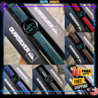 ?ผลิตภัณฑ์ดั้งเดิม + Gratis Ongkir?DG Quiksilver นาฬิกาข้อมือเล่นกีฬาผู้ชายยาง Strab,นาฬิกา LED ดิจิตอลกันน้ำ