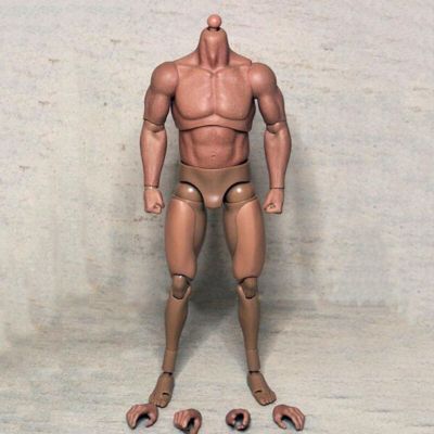 1/6 Scale Ganghood Male Man Boy Action Figure Body Massive Strong Muscles Wide Shoulder Male Solider F 12 Body Figure Accessory
