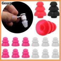 GEORG 6pcs อ่อนนุ่ม หูฟัง ทดแทน หมวก สามชั้น หูฟัง ซิลิโคน Eartips ที่ครอบหูฟัง