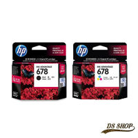 HP 678 Black / Color Original ตลับหมึกของแท้สีและดำ