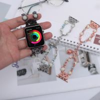 ☾✓✷ Luminous Strap for Apple Watch band 42/44/45mm 38/40/41mm Women Bracelet Wristband for iWatch series 3 4 5 6 SE 7 Accessories