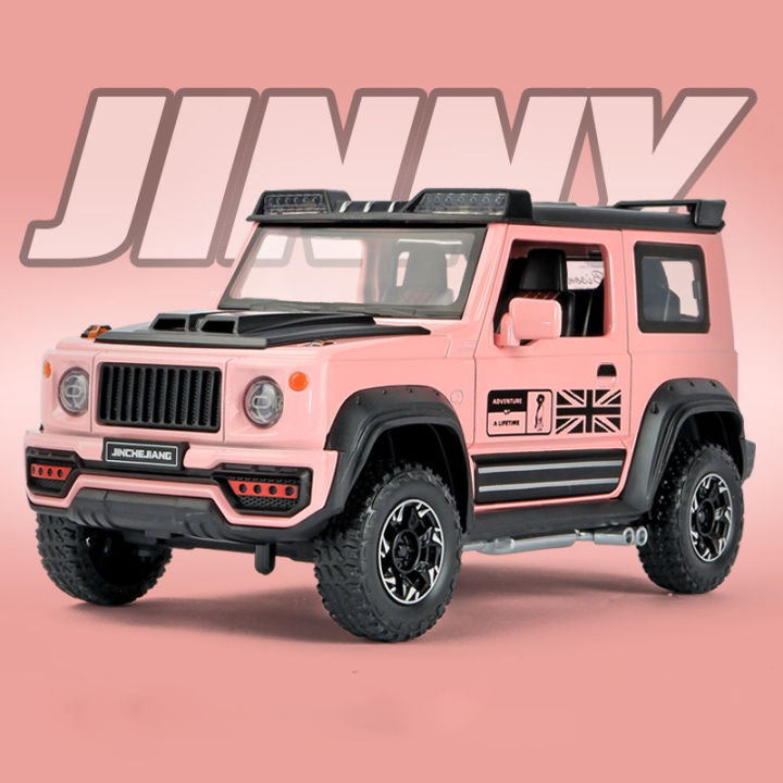 1-18-suzuki-jimny-off-road-alloy-car-diecasts-amp-ของเล่นรถรุ่นพวงมาลัยเสียงและแสงรถของเล่นสำหรับของขวัญเด็ก
