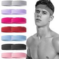 【CC】▦  Solide Sweat-Absorbent Hairband Men Antiperspirant Headwear Breathable Sweatband Hair Wrap