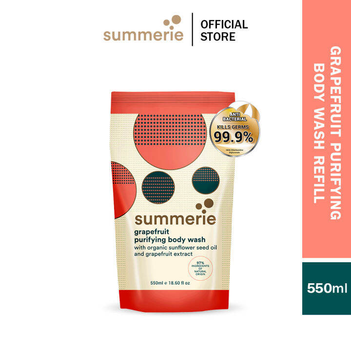 Summerie Grapefruit Purifying Body Wash Refill (550ml) Lazada