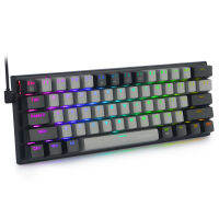 Z-11 60 Mechanical Gaming Keyboard , E-Yooso USB Wired RGB Backlight Outemu Switch Anti-Ghosting For Computer Office PC ,Black