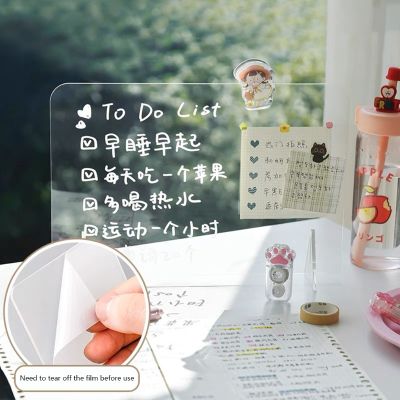 Erasable and Marker Pen Cover Flyer Document Paper Display Stand Home Message Board Family Holiday Records Decoration