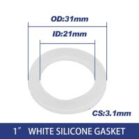 แหวน Ptfe หลอดปิดผนึกแหวนแบนท่อสีดำสำหรับฝักบัวสูบลม3/4สีขาว "เครื่องซักผ้า1/2" Ring10Pcs 1 "ปะเก็นหัวฉีดยางซิลิกอน (Wsilicon (21X31X3.1)_ 10ชิ้น)