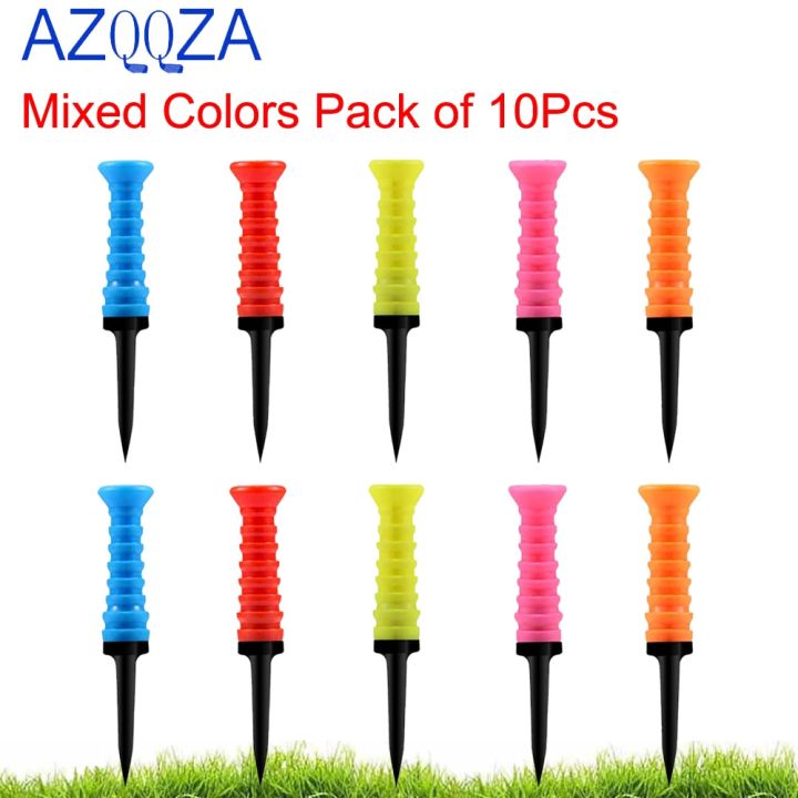 soft-rubber-cushion-top-plastic-golf-tees-83mm-3-26inch-mixed-colors-pack-of-10pcs-gift-for-husband-wife-kids-high-quality-new-towels