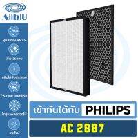 ไส้กรองทดแทน เครื่องฟอกอากาศ สำหรับ Philips รุ่น AC2887