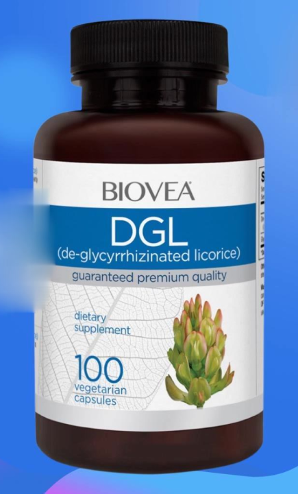 BIOVEA DGL (De-Glycyrrhizinated Licorice) / 100 Vegetarian Capsules