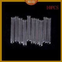 Aleaty? 10pcs 15*100mm Glass blowing TUBE 4 inch Long Wall Test TUBE