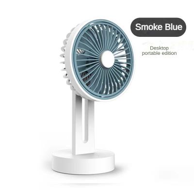 AnDyH Rechargeable Table Fan USB 1200mAh Battery 180° Adjustable Silent Desktop Handheld Outdoor Fan