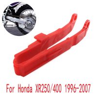 ตัวเลื่อนกาวโซ่รถจักรยานยนต์สำหรับ Honda XR250/400 1996-2007ตัวป้องกันสวิงการ์ดเฟืองนำฝาครอบพลาสติก