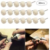 50pcs Fine cashmere grinding sanding Head Grinding Jewelry Metals Wheel Buffing Felt 3mm Shank buffing wheels Polish Rotary Tool Cleaning Tools