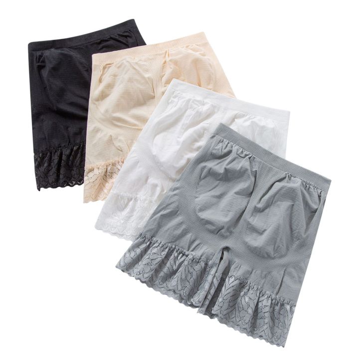 cantr-กางเกงเซฟตี้ก้นลูกไม้ใหม่ขนาดใหญ่กางเกงชั้นในสตรียกสะโพกสี่มุมไร้รอยต่อ