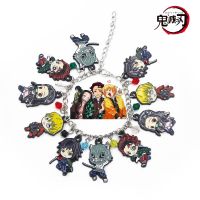 Anime Demon Slayer Kimetsu no Yaiba Bracelet Kamado Tanjirou Cartoon Figure Bangles Wristbands Bracelet Jewelry Accessories