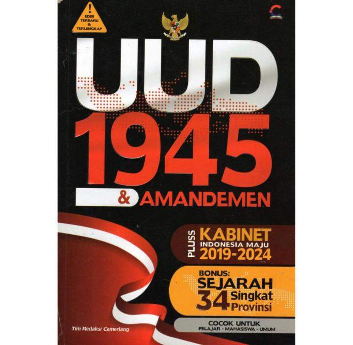 Buku UUD 1945 dan AMANDEMEN edisi terbaru dan terlengkap Lazada Indonesia