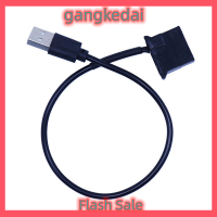 Gangke USB to Molex สายอะแดปเตอร์สายเคเบิลเชื่อมต่อคอมพิวเตอร์พัดลมระบายความร้อนคอมพิวเตอร์4ขา