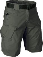 Tactical Cargo Workout Shorts for Men Quick Dry Outdoor Hiking Combat Short Multi Pockets (No Belt)