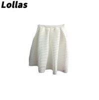 Lollas Women Hollow Out Skirt กางเกงสีทึบพร้อมซับในและกระโปรงซิป