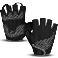 hotx【DT】 Cycling Gloves Half 5MM SBR Road Shock-absorbing Mountain for Men