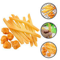 WINOMO 15pcs จำลองการปรุงสุกเฟรนช์ฟรายนักเก็ตไก่โมเดลการเล่นอาหารปลอมแบบจำลอง