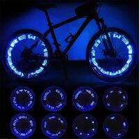 Bicycle Valve Light Double Sense Sided Letter 8 Modes Night Ride MTB Motorcycle Car Tire Nozzle Valve Caps Lamp With Battery Lights Reflectors